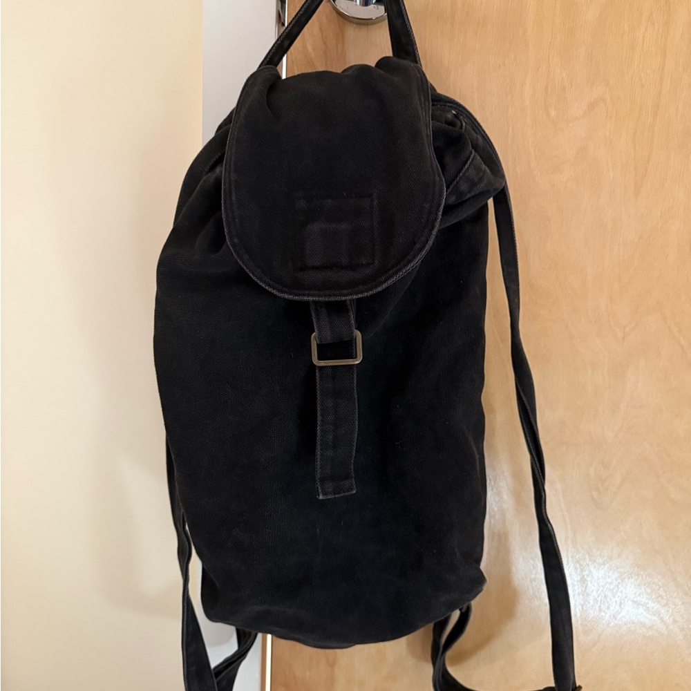 Black Canvas Backpack